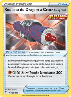 Rouleau du Dragon à Crocs Poing Final, Évolution Céleste Nº 158 Normal