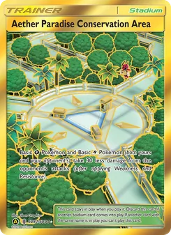 Aether Paradise Conservation Area, Hidden Fates Shiny Vault Nº SV87 Normal