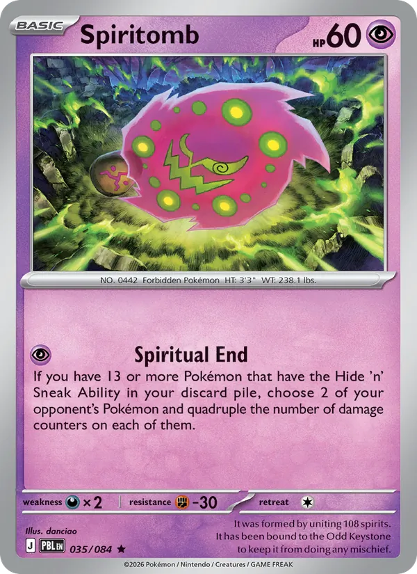 Spiritomb, Pitch Black Nº 035