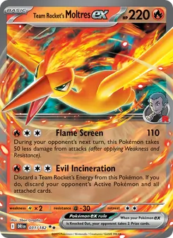Team Rocket's Moltres ex, Destined Rivals Nº 031 Holo
