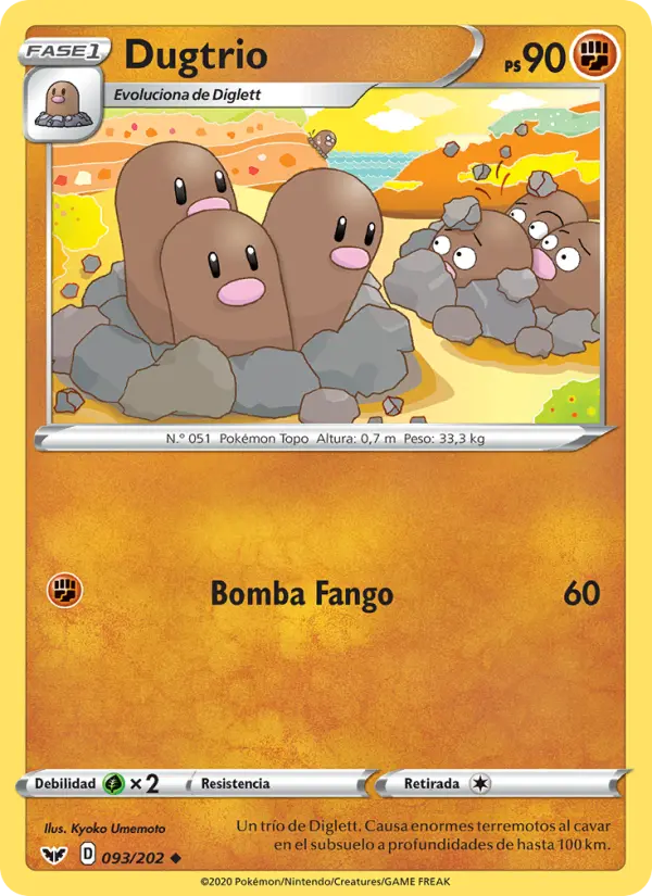 Dugtrio, Espada y Escudo Nº 93