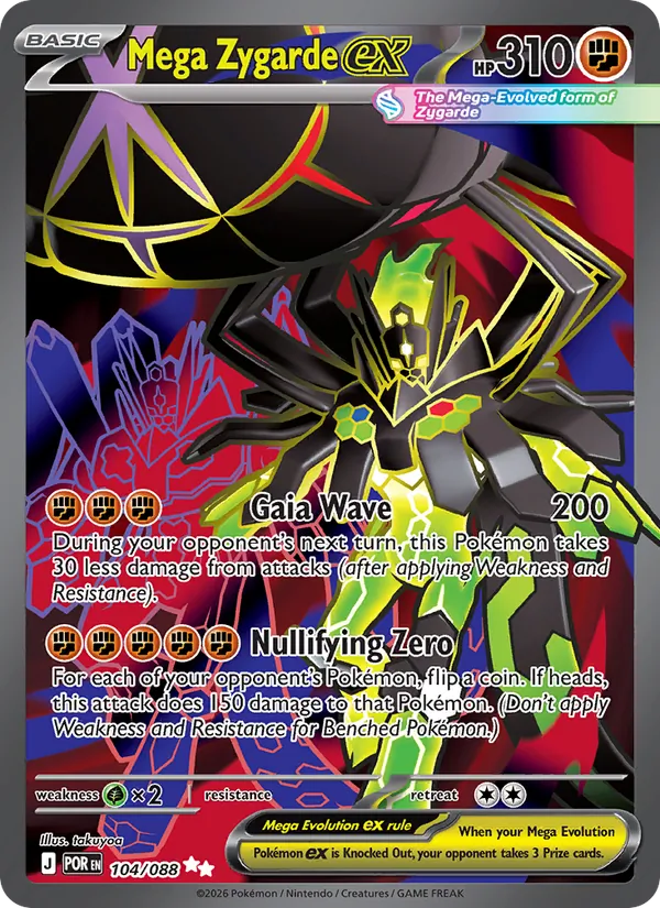 Mega Zygarde ex, Perfect Order Nº 104