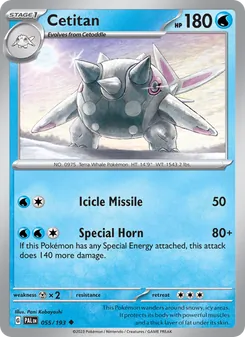 Cetitan, Paldea Evolved No. 055 Normal