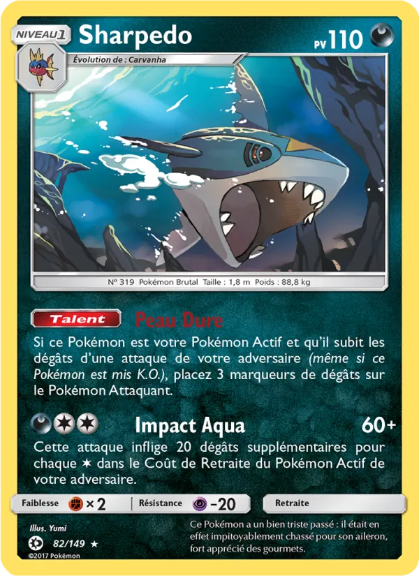 Sharpedo, Soleil et Lune No. 82