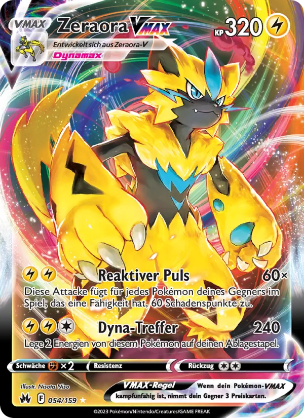 Zeraora VMAX, Zenit der Könige No. 054