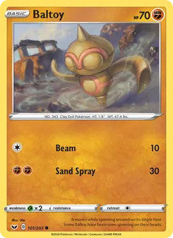 Baltoy, Sword & Shield No. 101 Normal