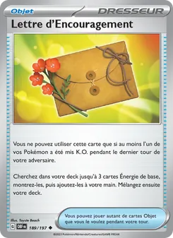 Lettre d'Encouragement, Flammes Obsidiennes Nº 189 Normal