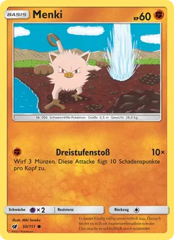 Menki, Aufziehen der Sturmröte No. 50 Normal