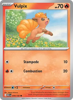 Vulpix, Mega Evolution No. 019 Normal