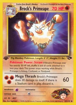 Brock's Primeape, Gym Challenge Nº 35 Normal
