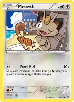 Meowth, Antiche Origini No. 61 Normal