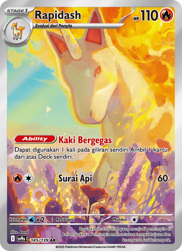 Rapidash, Ikatan Takdir Nº 145