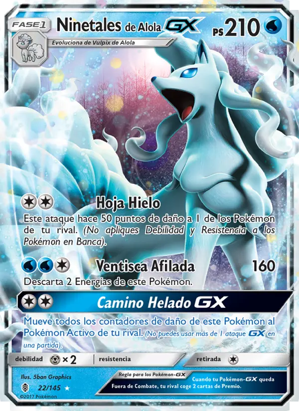 Ninetales de Alola GX, Albor de Guadianes No. 22