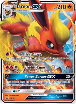 Flareon GX, SM Black Star Promos No. SM171 Normal