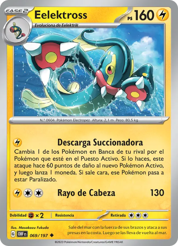 Eelektross, Llamas Obsidianas Nº 069