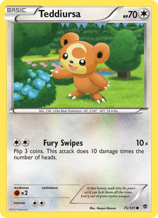 Teddiursa, Plasma Blast Nº 75