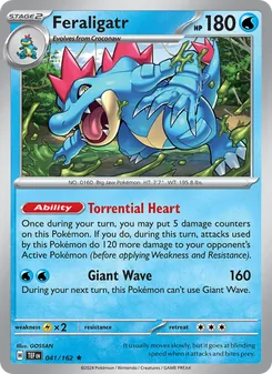 Feraligatr, Temporal Forces Nº 041 Normal