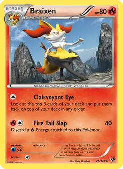 Braixen, XY No. 25 Normal