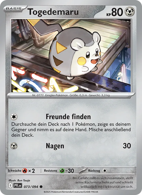 Togedemaru, Fatale Flammen Nº 073