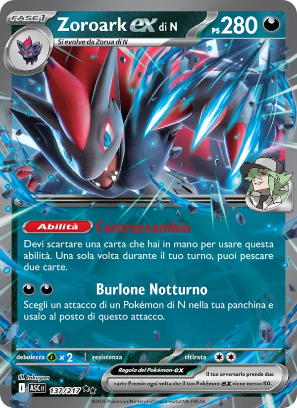 Zoroark-ex di N, Ascesa Eroica Nº 137