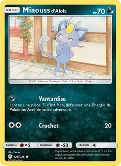 Miaouss d’Alola, Éclipse Cosmique No. 128 Normal