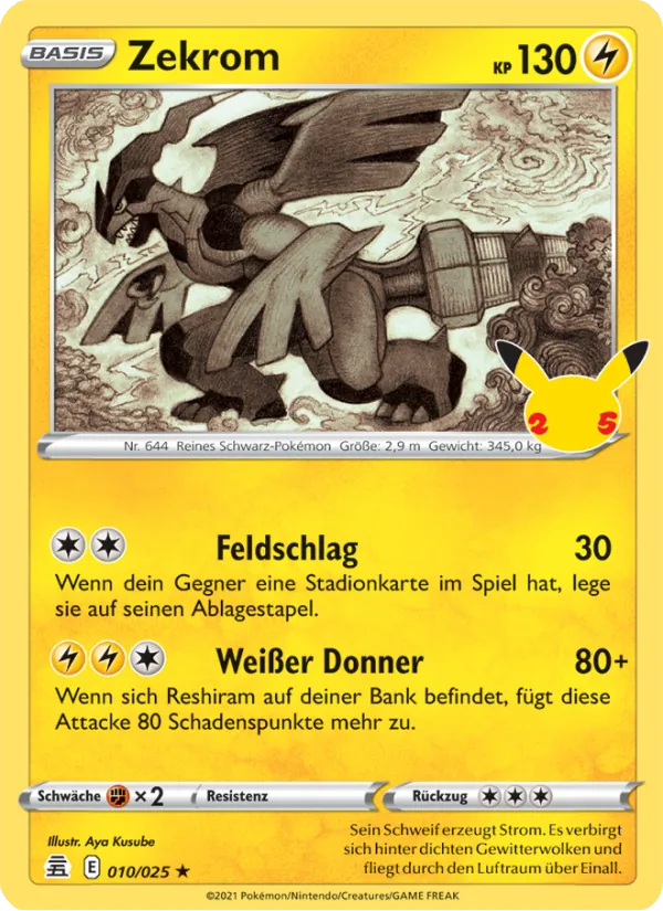 Zekrom, Celebrations No. 10