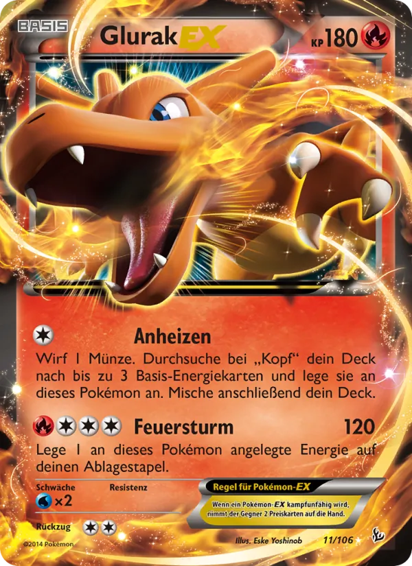 Glurak EX, Flammenmeer No. 11
