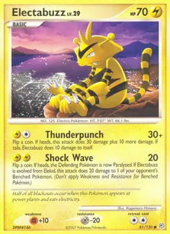 Electabuzz, Diamond & Pearl No. 81 Normal