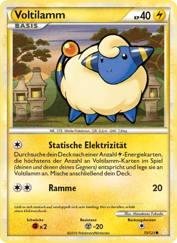 Voltilamm, HeartGold SoulSilver Nº 73