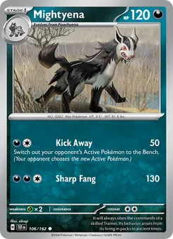 Mightyena, Temporal Forces No. 106 Normal