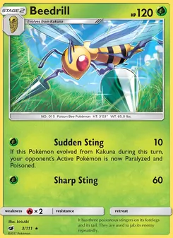 Beedrill, Crimson Invasion No. 3