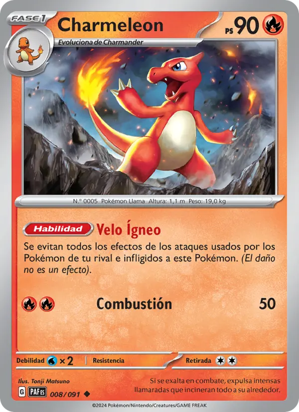Charmeleon, Destinos de Paldea No. 008