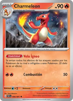 Charmeleon, Destinos de Paldea No. 008 Normal