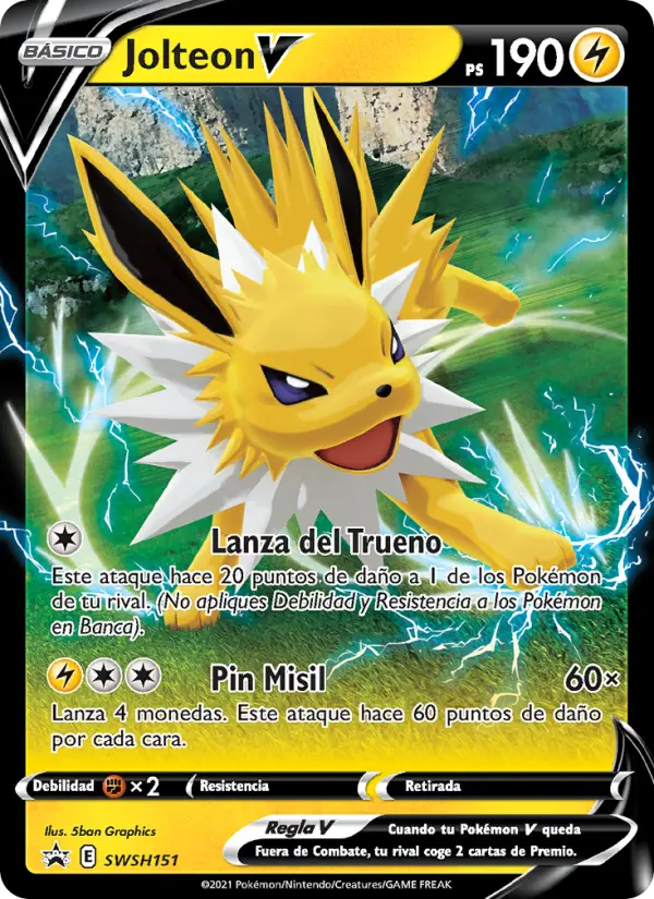 Jolteon V, Cartas de promoción ESES No. SWSH151