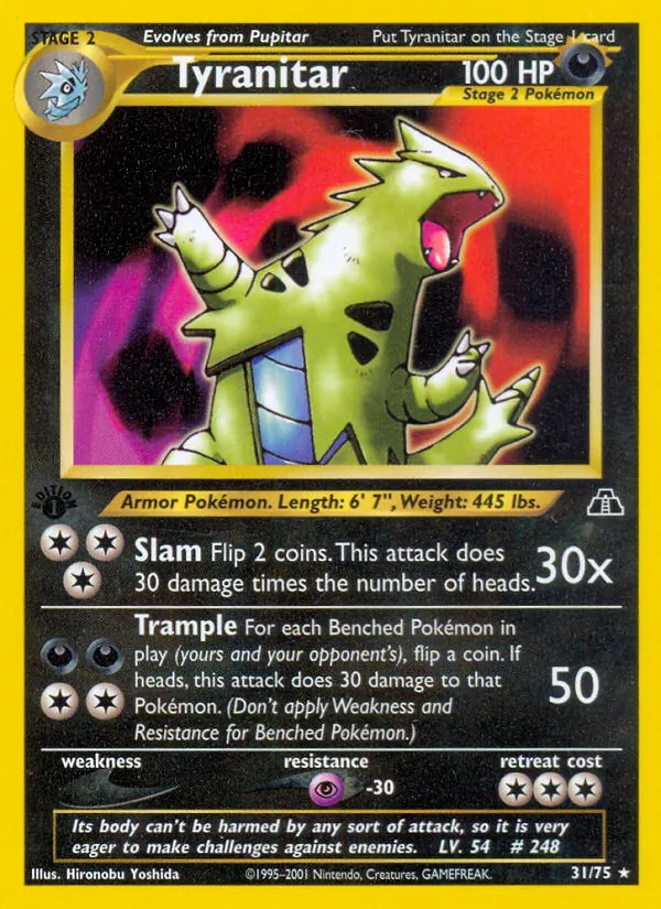 Tyranitar, Neo Discovery Nº 31