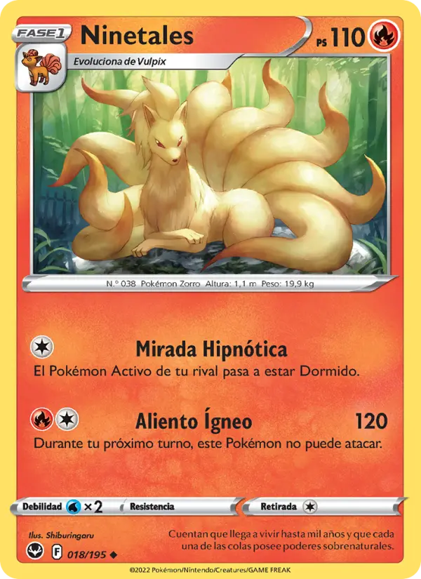Ninetales, Tempestad Plateada No. 018