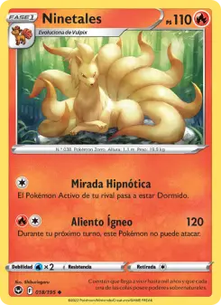 Ninetales, Tempestad Plateada No. 018 Normal