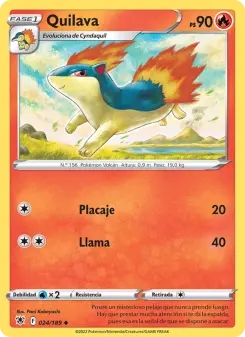 Quilava, Resplandor Astral Nº 024 Normal