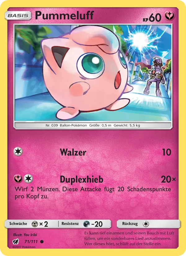Pummeluff, Aufziehen der Sturmröte No. 71