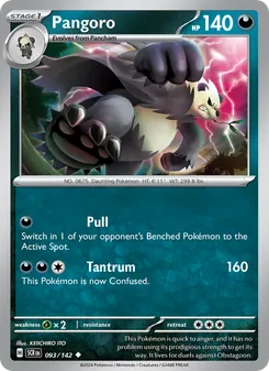 Pangoro, Stellar Crown Nº 093 Normal