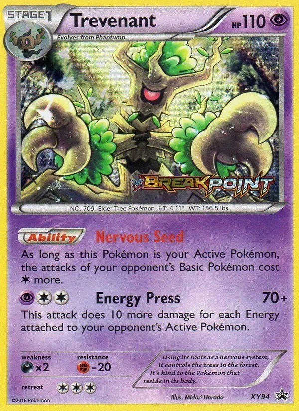 Trevenant, XY Black Star Promos Nº XY94