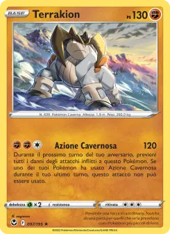 Terrakion, Tempesta Argentata No. 097 Reverse