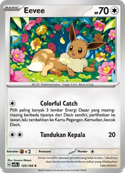 Eevee, Bimbingan Rasi Nº 125