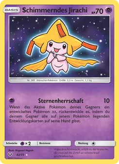Schimmerndes Jirachi, Schimmernde Legenden Nº 42 Normal