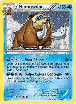 Mamoswine, Tormenta Plasma Nº 28 Normal