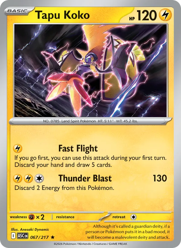 Tapu Koko, Ascended Heroes Nº 067