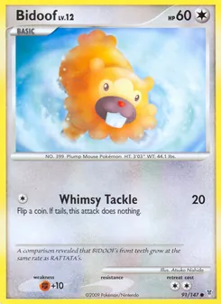 Bidoof, Supreme Victors No. 91 Holo
