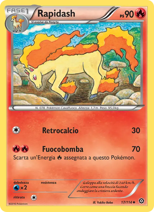 Rapidash, Vapori Accesi No. 17