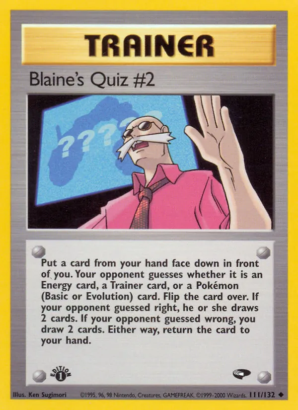 Blaine's Quiz #2, Gym Challenge Nº 111