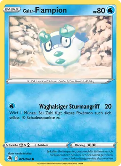 Galar-Flampion, Fusions Angriff No. 71 Normal